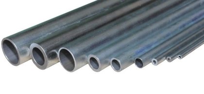 Hydraulikrohr nahtlos VERZINKT / Länge 2000mm / Präzisionsrohr E235 16mm 3mm