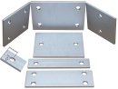 Stahlplatte verzinkt mit Bohrung Länge 100mm 30x10mm...