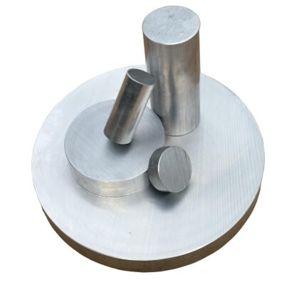 Aluminium Vollmaterial rund Scheibe Ø20mm-Ø200mm Länge 10mm-50mm AlCuMgPb AW-2007 22mm 10mm