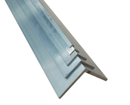 Aluminium Winkel AlMgSi0,5 Länge 1000mm (100cm) von 10x10x2mm bis 100x100x10mm