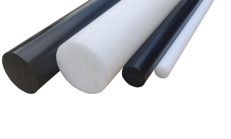 Rundstab Aus POM Blau 60 Mm, Lang 500 Mm Kunststoffrundstab