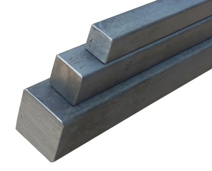 Vierkantstahl S235JR Länge 250mm (25cm)  50x50mm