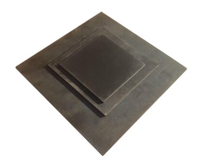 Stahlplatte Stärke 10mm Quadratisch S235 100mm x 100mm bis 500mm x 500mm 180mm x 180mm